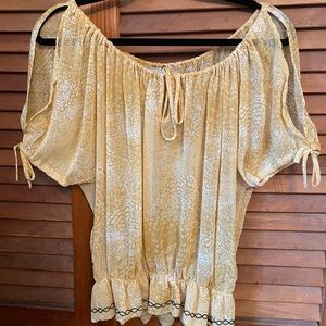 Guess Peasant-Style Blouse